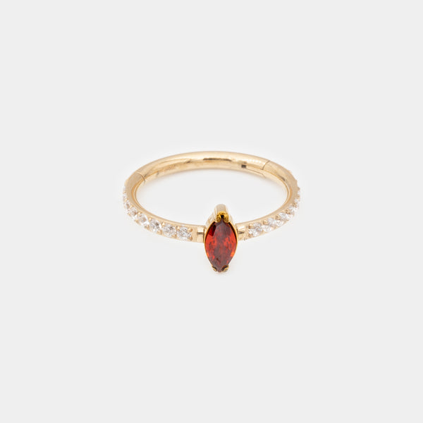 Subra Rouge PVD Gold - Obsidian Piercing