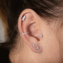 Eternity Titane porté au Conch - Obsidian Piercing