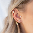 Charms Croix Lobe Gold