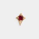 Piercing rouge Or 18k 